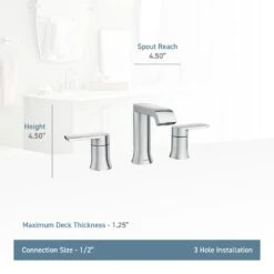 Genta 8 In. Widespread 2-Handle Bathroom Faucet In Chrome 19 Genta 8 In. Widespread 2-Handle Bathroom Faucet In Chrome -Allied Brass Shop e1374c630bab977d2c6c926b62c6025b 632465ef 4e54 445f bb0f 752cd578738d 1800x1800