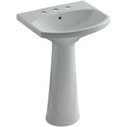 KOHLER Cimarron 8 In. Widespread Vitreous China Pedestal Combo Bathroom Sink In White With Overflow Drain -Allied Brass Shop e5a244d5acb889f2bca585d569d3e11e 1800x1800
