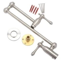 Lyndhurst Wall Mounted Pot Filler In Brushed Nickel -Allied Brass Shop e5c8892c94c79eb80701f5cf052fae40 1800x1800