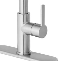 Statham Single-Handle Rubber Hose Spring Neck Kitchen Faucet With TurboSpray And FastMount In Stainless Steel 13 Statham Single-Handle Rubber Hose Spring Neck Kitchen Faucet With TurboSpray And FastMount In Stainless Steel -Allied Brass Shop e77e2f30a6f1996046aa1ca302f44c85 1800x1800