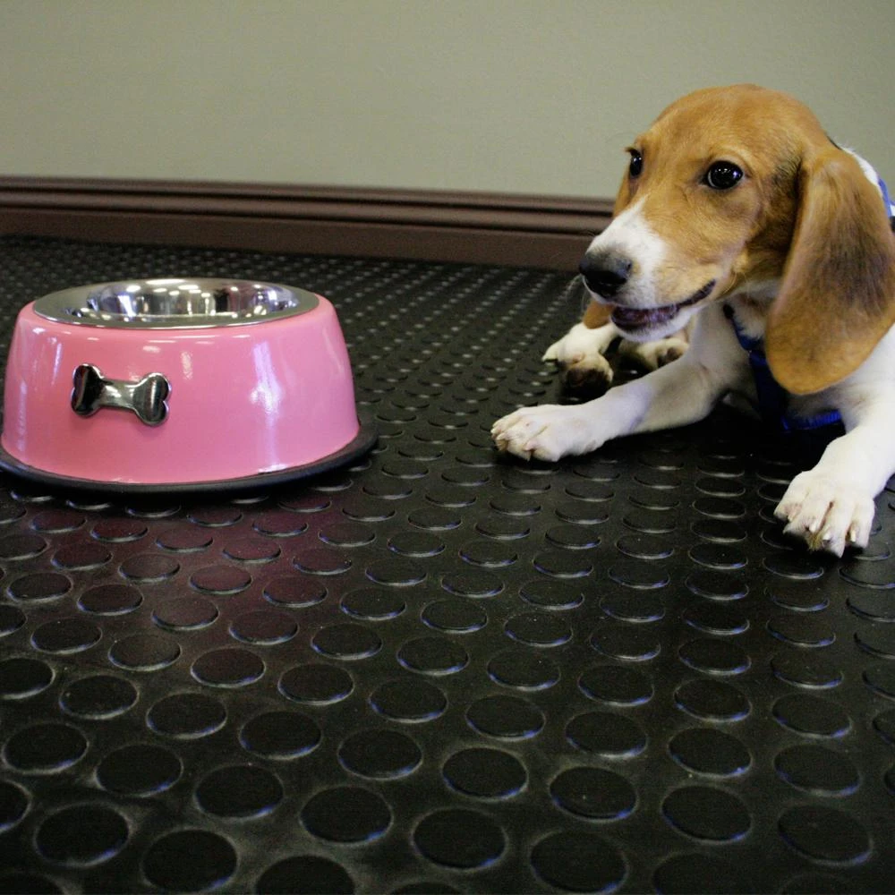 Rubber-Cal Coin Grip 4 Ft. X 7 Ft. Black Commercial Grade PVC Flooring 6 Rubber-Cal Coin Grip 4 Ft. X 7 Ft. Black Commercial Grade PVC Flooring - Image 6