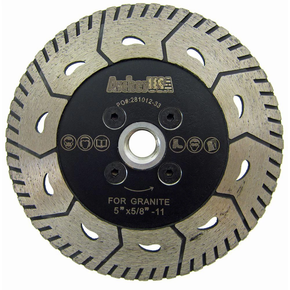 Archer USA 5 In. 2-in-1 Turbo Diamond Blade For Both Cutting And Grinding 1 Archer USA 5 In. 2-in-1 Turbo Diamond Blade For Both Cutting And Grinding