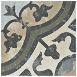 Merola Tile Arte Evoque Carthusian 9-3/4 In. X 9-3/4 In. Porcelain Floor And Wall Tile