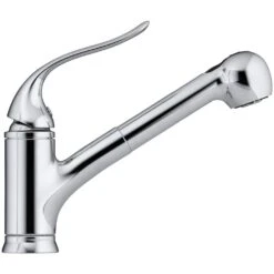 Coralais Single-Handle Pull-Out Sprayer Kitchen Faucet With MasterClean Sprayface In Polished Chrome -Allied Brass Shop eb6264a45d1d07413f863dd1ddbe9e48 1800x1800