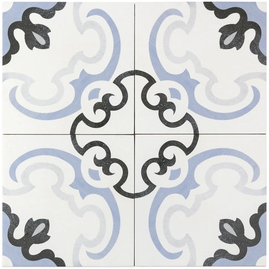 Met Beige Encaustic 9x9 Glazed Porcelain Tile 3 Met Beige Encaustic 9x9 Glazed Porcelain Tile - Image 3