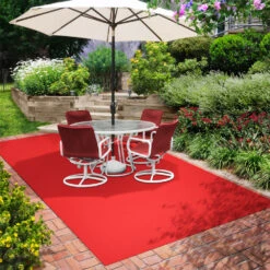Indoor/Outdoor Carpet With Rubber Marine Backing - Red 6' X 10' - Several Sizes Available - Carpet Flooring For Patio, Porch, Deck, Boat, Basement Or Garage -Allied Brass Shop efab9d5e 0f84 4aae b1cf 0c38f3cde1fb 1.79aa570f26484bd2f789a5a9a6dc4298 1800x1800