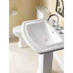 Washington 550 Vitreous China Pedestal Combo Bathroom Sink In White -Allied Brass Shop eff8724cd7e3698fd9d2c971bf3975f1 7f04d201 fe28 491b b992 20f68e2da6a2 1800x1800
