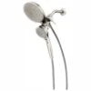 Attract 6-spray 6.75 In. Dual Shower Head And Handheld Shower Head In Spot Resist Brushed Nickel Eco