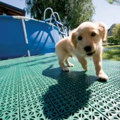 Blue Regenerated 22 In. X 22 In. Polypropylene Interlocking Floor Mat System (Set Of 4 Tiles) -Allied Brass Shop f4280cea5bef139071db32adf3d524da 997e756f f9e4 4e3e a356 6faf4784d343 1800x1800