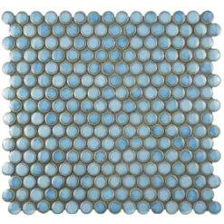 Merola Tile Hudson Penny Round Marine 12 In. X 12-5/8 In. X 5 Mm Porcelain Mosaic Tile (10.74 Sq. Ft. / Case) 28 Merola Tile Hudson Penny Round Marine 12 In. X 12-5/8 In. X 5 Mm Porcelain Mosaic Tile (10.74 Sq. Ft. / Case) -Allied Brass Shop f6963eef0c8bccf141c3a20a576f289a 1800x1800