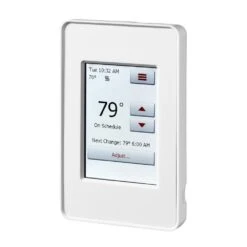 QuietWarmth 120-Volt/240-Volt Programmable WIFI Enabled Smart Touch Thermostat With Floor Sensor