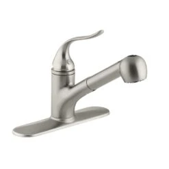 Coralais Single-Handle Pull-Out Sprayer Kitchen Faucet With MasterClean Sprayface In Polished Chrome -Allied Brass Shop f90f9895e08d7efb0e814c98723f3147 1800x1800