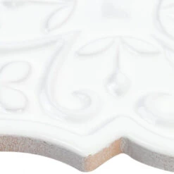 Bond Tile Roma Florid White 6.25 In. X 7.25 In. Ceramic Arabesque Wall Tile (30 Pieces 4.84 Sq. Ft. / Box) -Allied Brass Shop f9310e1c 1a84 48ad 9ae7 9447d55e40ca.9fca5e4c8194e2fb5531b1df604ec7de 1800x1800