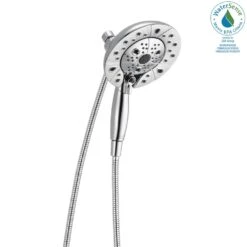 In2ition Two-in-One 5-Spray 6.6 In. Dual Wall Mount Fixed And Handheld H2Okinetic Shower Head In Chrome -Allied Brass Shop fa2e5ae3cf740632f3f97cf5e42a11e1 1800x1800