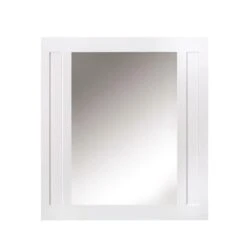 Aberdeen 33 In. W X 36 In. H Wall Mirror In White